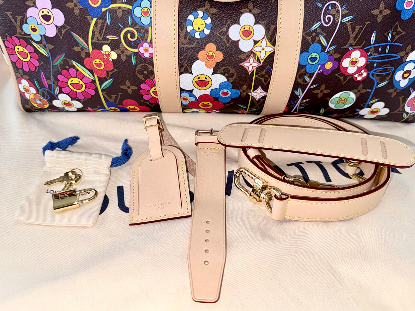 Louis Vuitton x Murakami Garden Keepall 45 Bandouliere - NEW