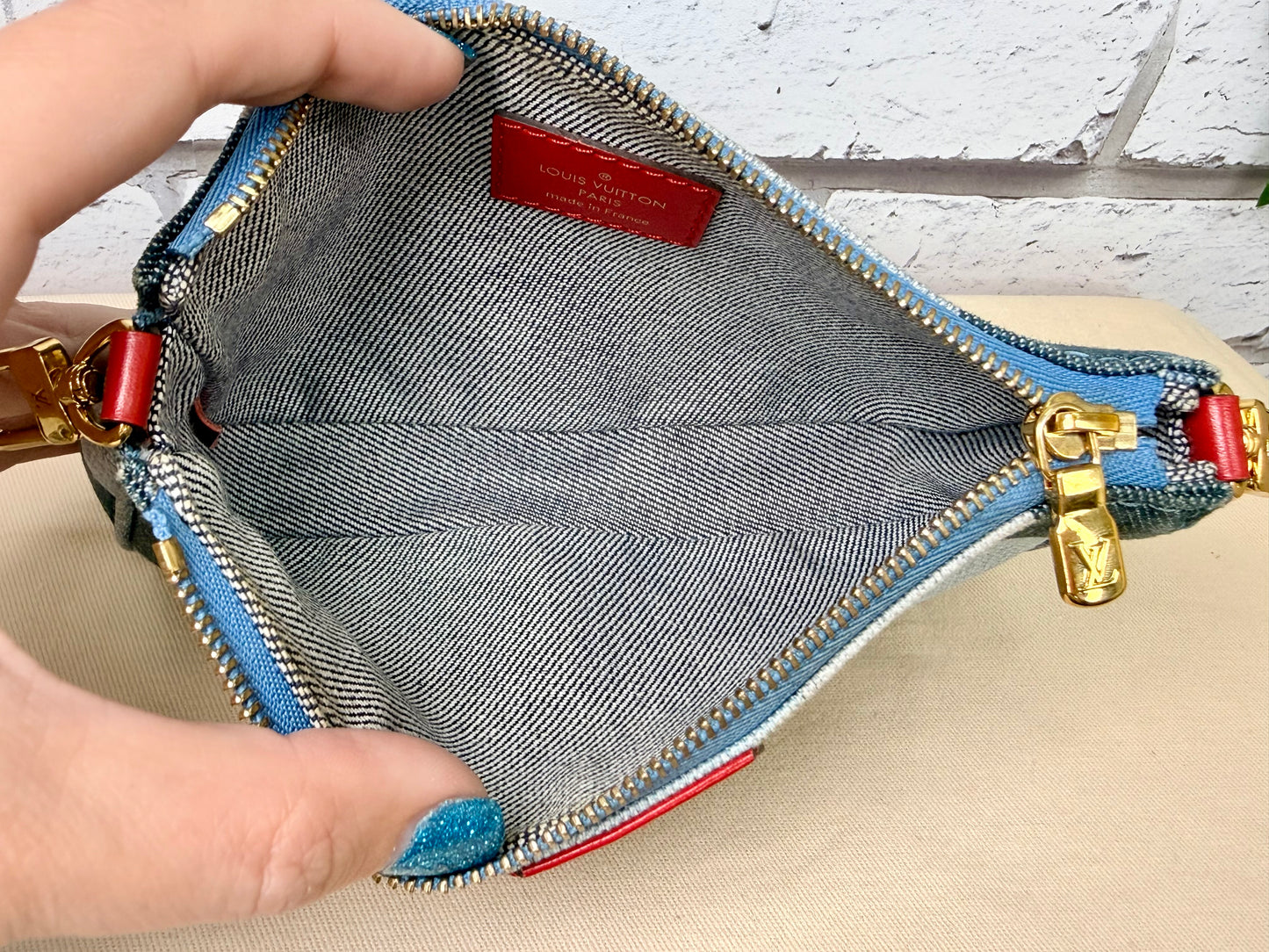 Louis Vuitton Multi Pochette Accessoires (Denim) - Excellent