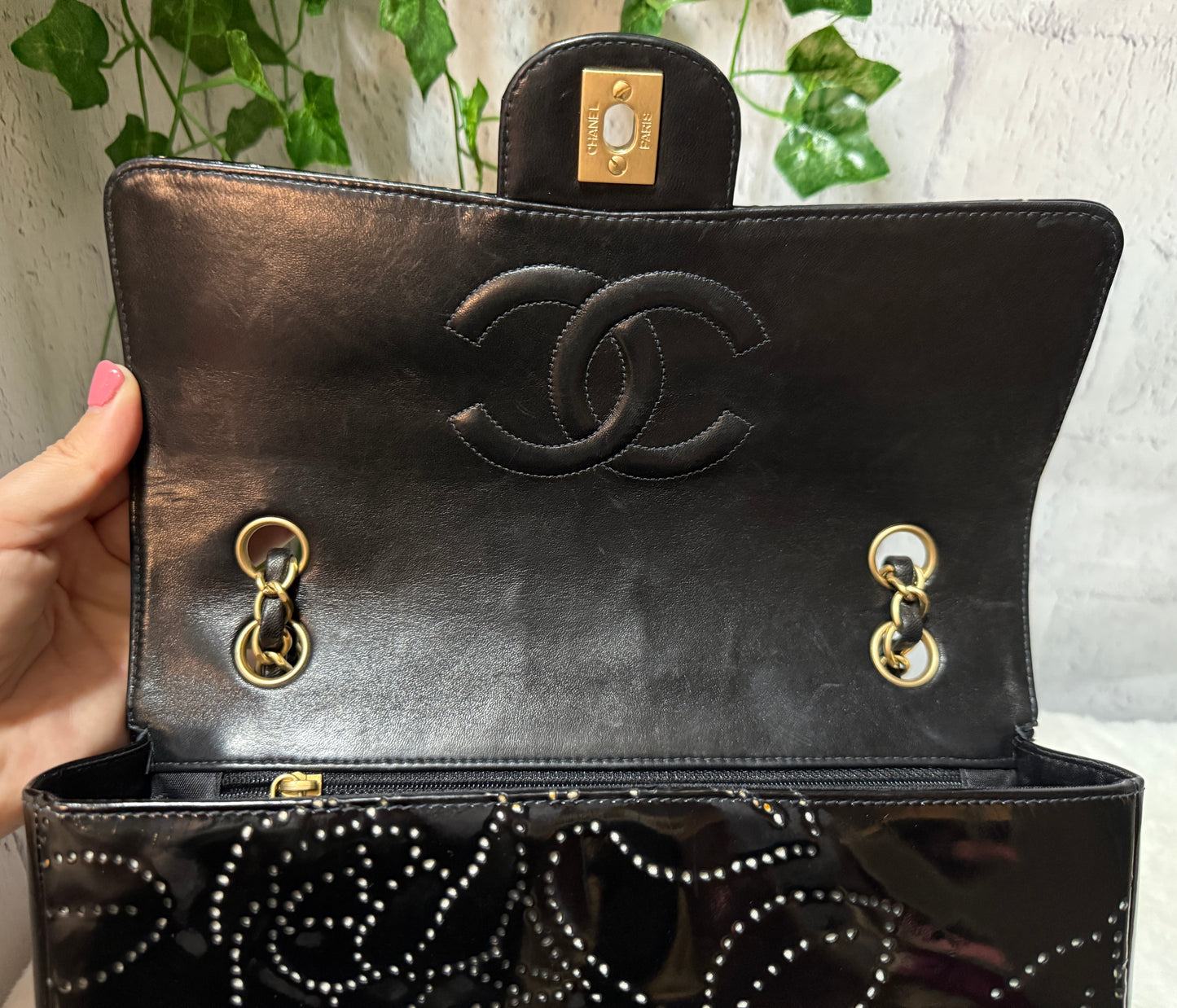 Vintage Chanel Perforated Camellia