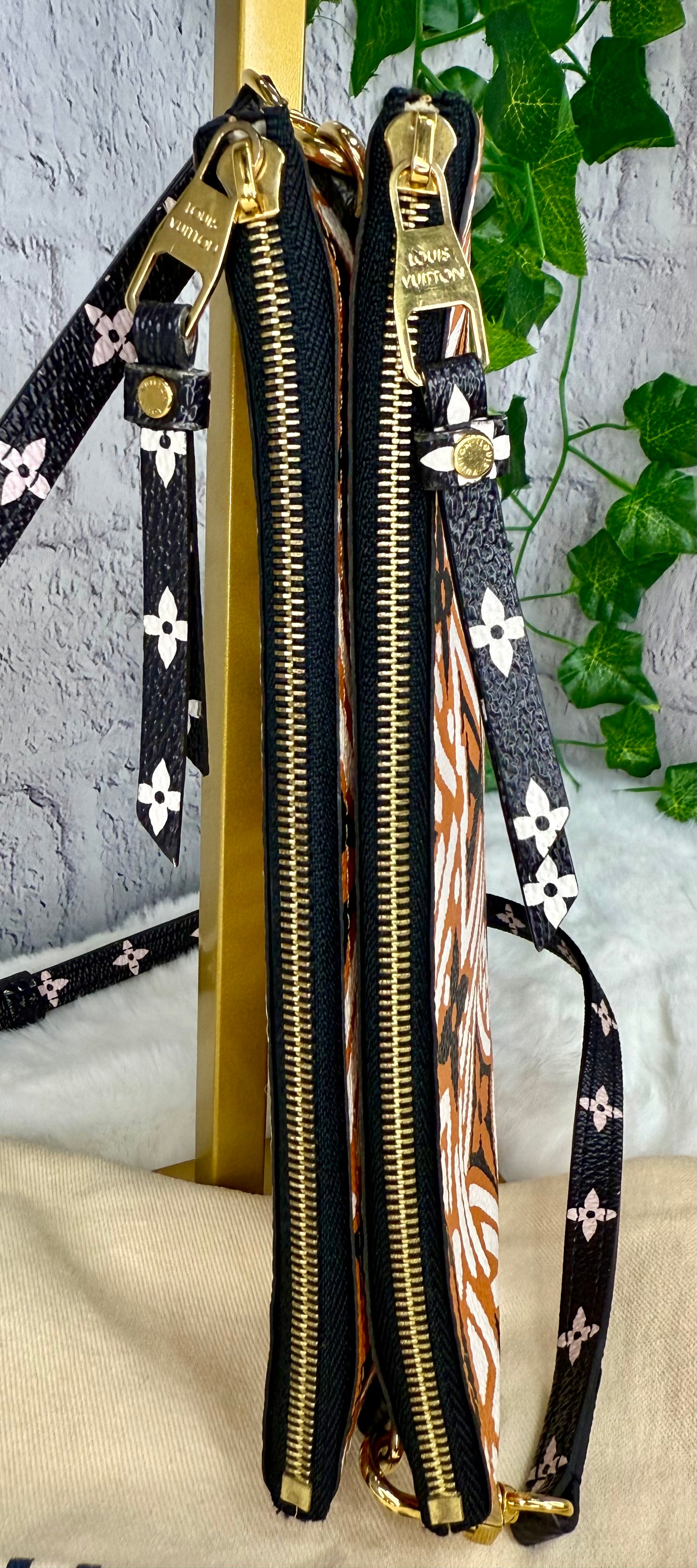 Louis Vuitton Limited Edition Crafty Double Zip Pochette