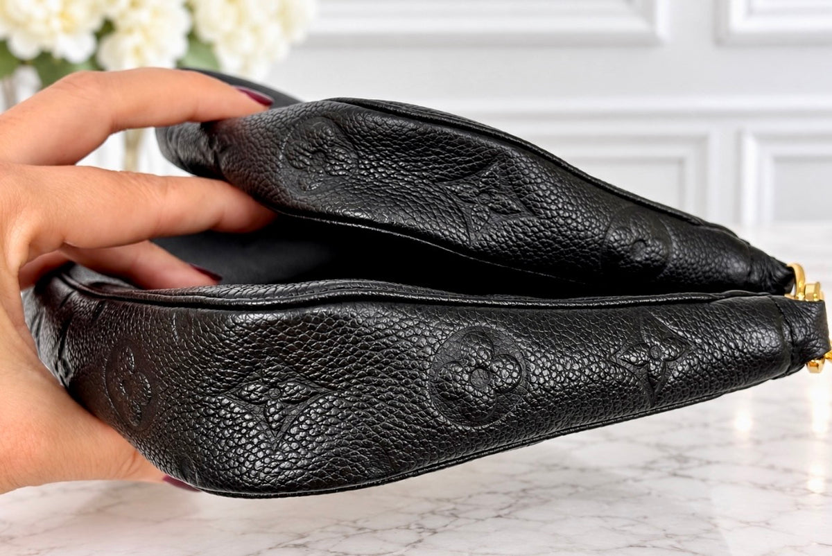 Louis Vuitton Empreinte Leather Multi Pochette (Black) - Super Excellent