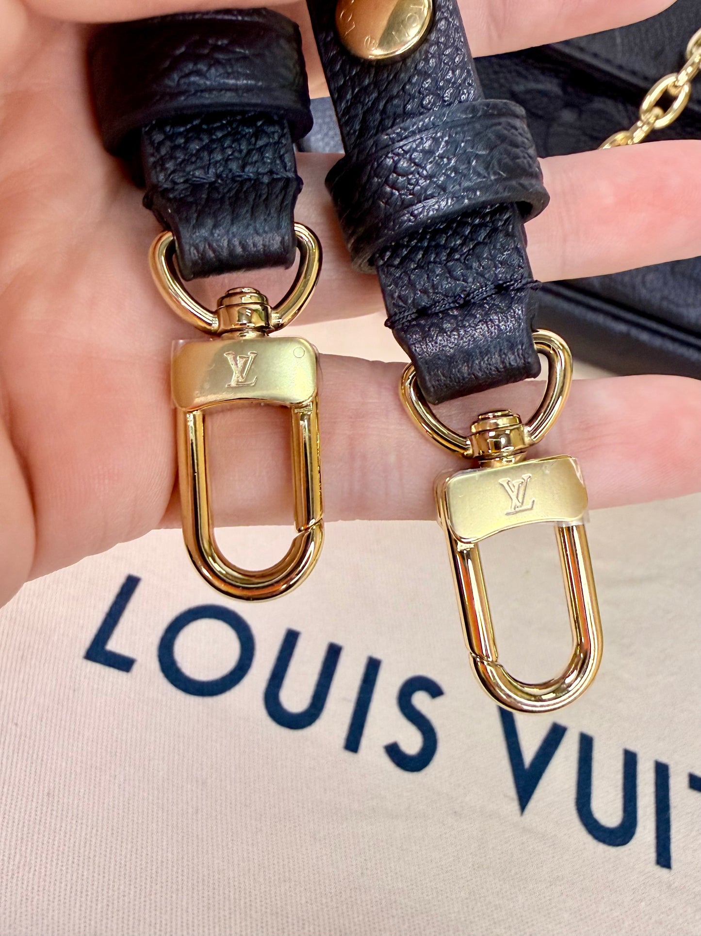 Louis Vuitton Empreinte Leather Chain Ivy (Black) - New