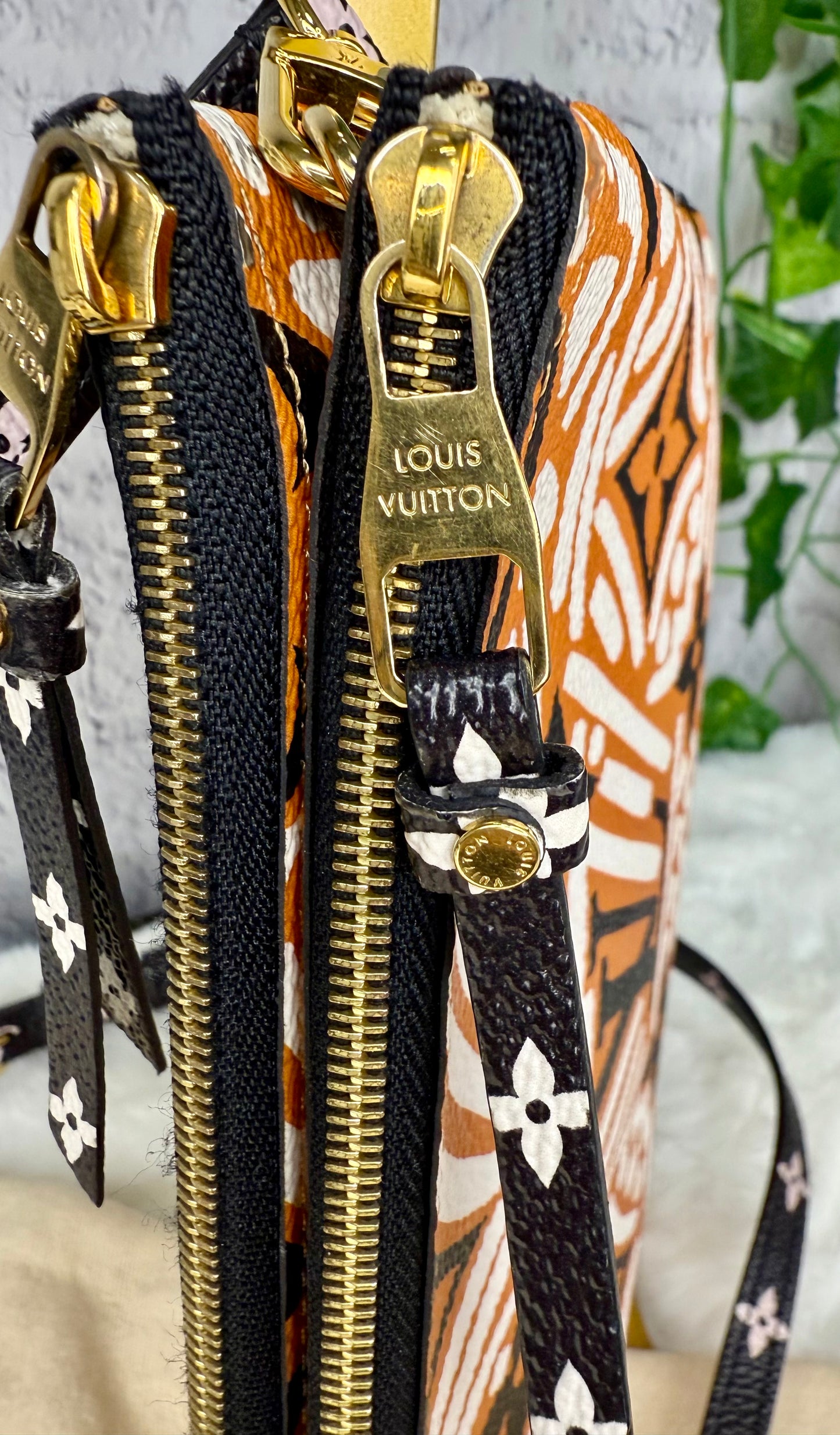 Louis Vuitton Limited Edition Crafty Double Zip Pochette