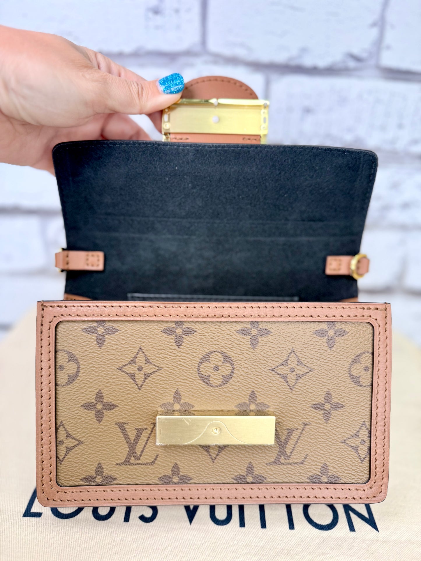 Louis Vuitton Chain Dauphine WOC (Reverse Monogram) - New