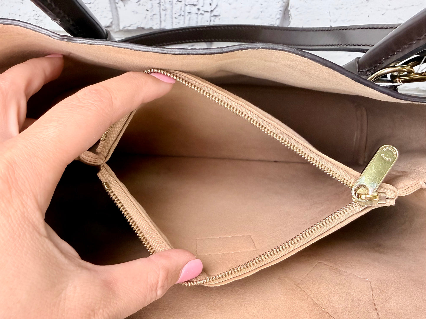 Louis Vuitton Kensington Tote (Damier Ebene) - Very Good