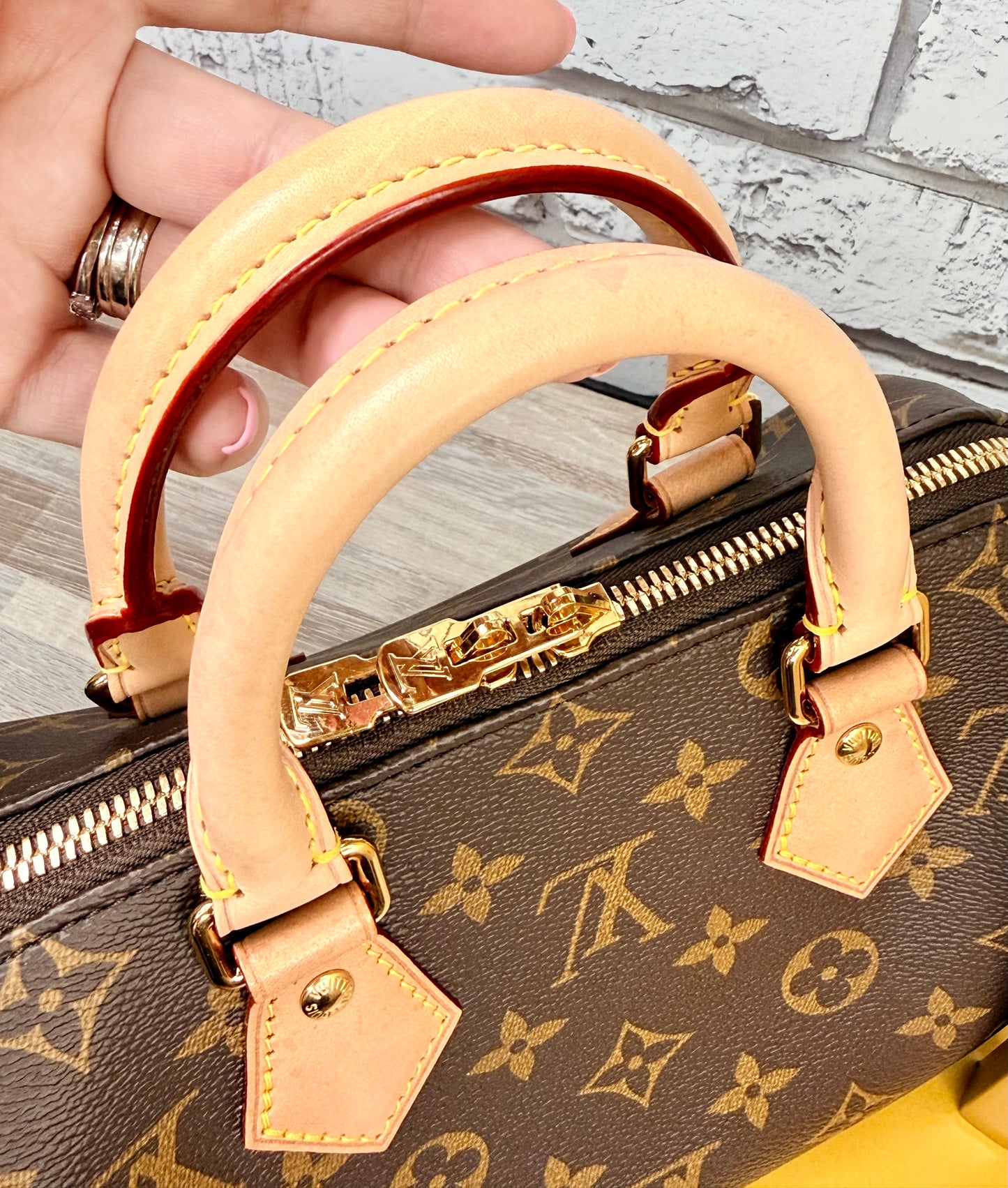 Louis Vuitton Monogram Speedy 20 (Black)