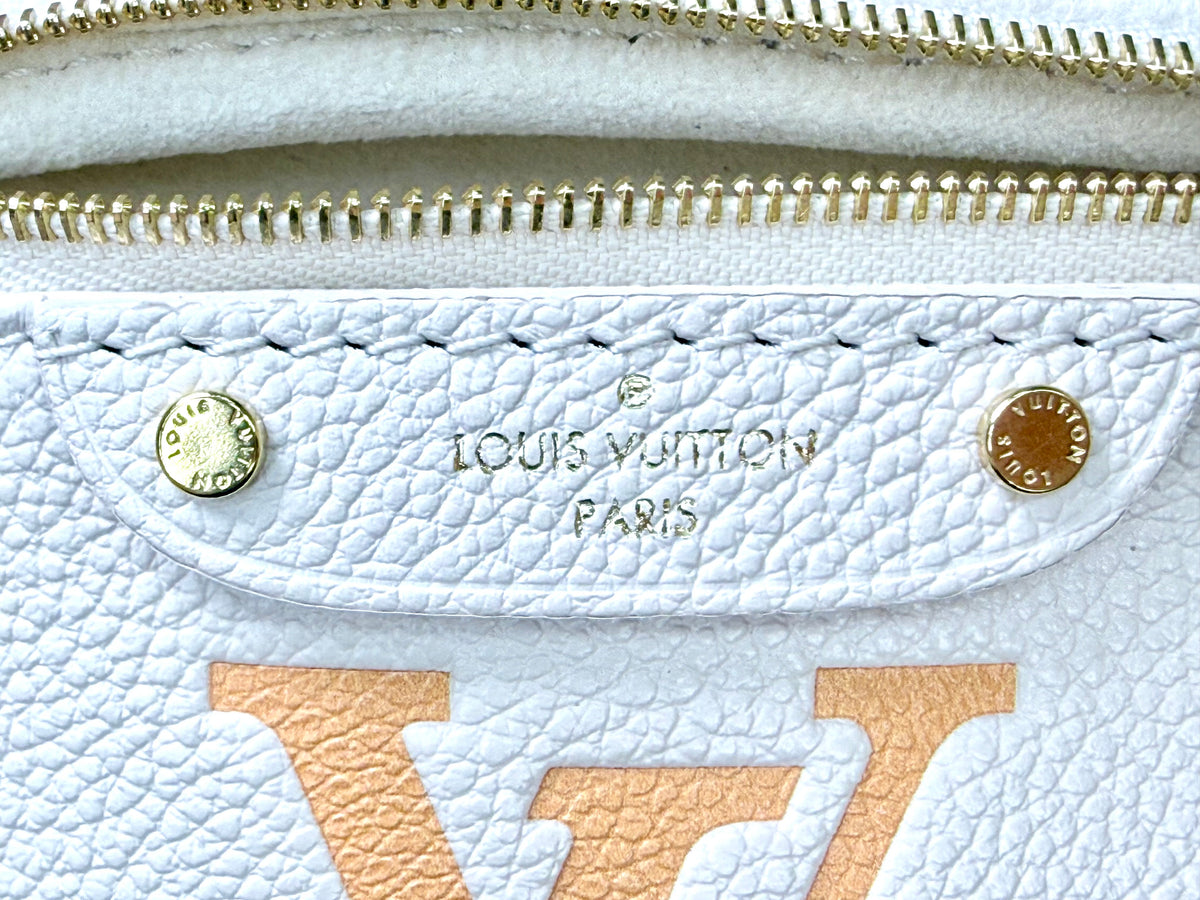 Louis Vuitton “By The Pool” Leather Mini Bum Bag (Cream/Saffron Ombre) - Excellent