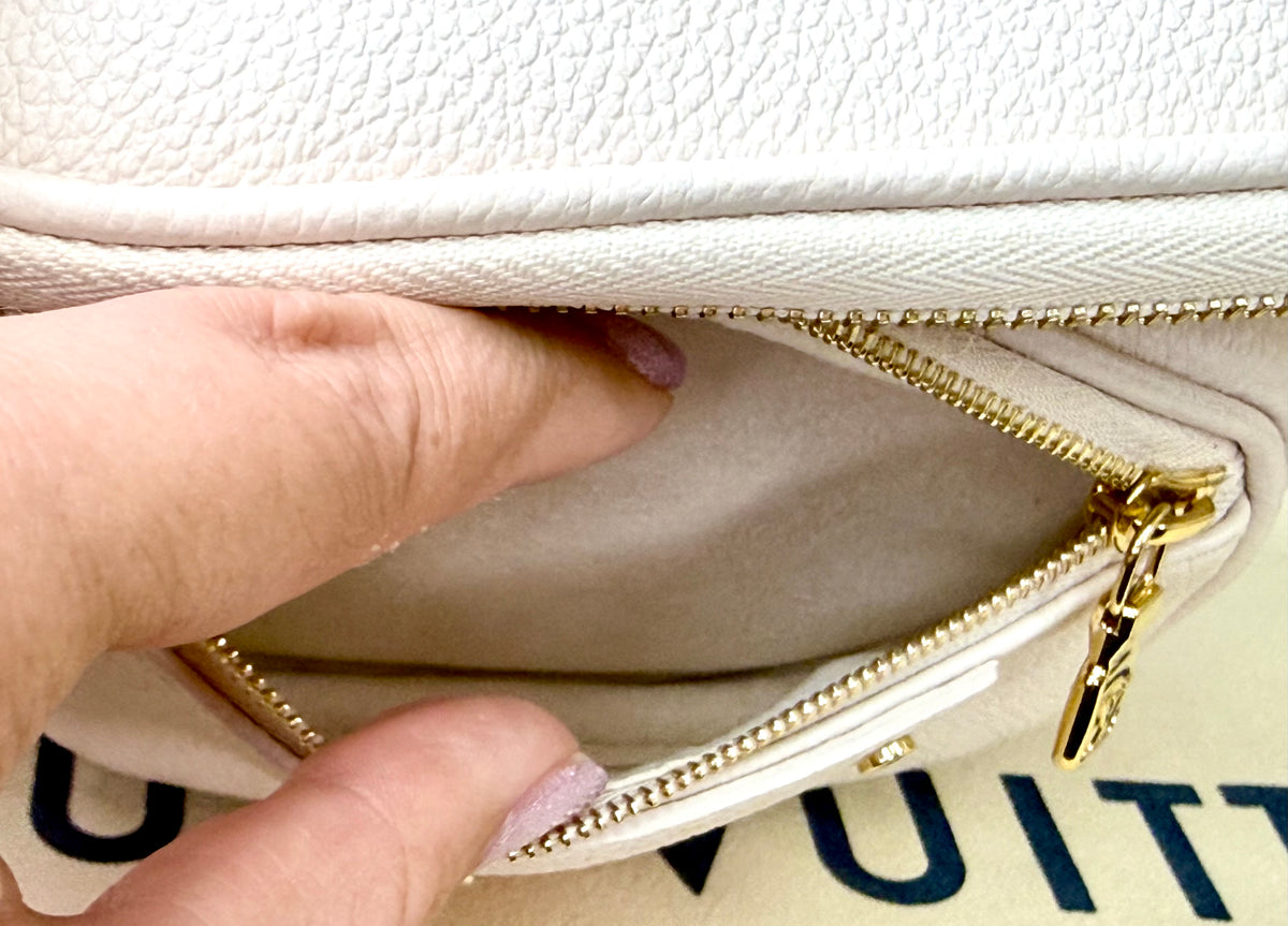 Louis Vuitton “By The Pool” Leather Mini Bum Bag (Cream/Saffron Ombre) - Excellent