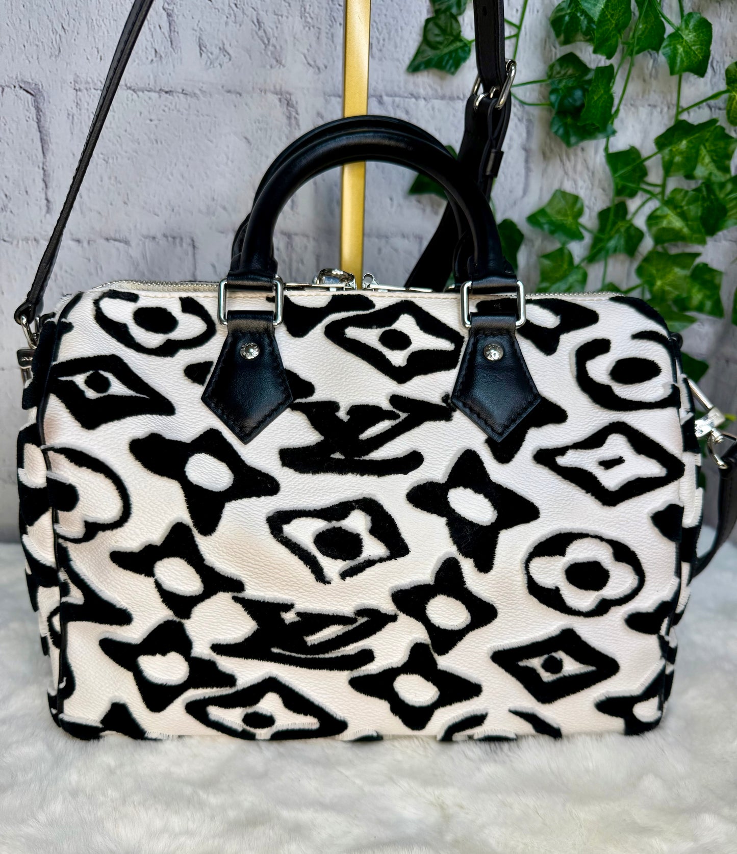 Louis Vuitton x Urs Fischer Limited Edition Speedy 25 Bandouliere