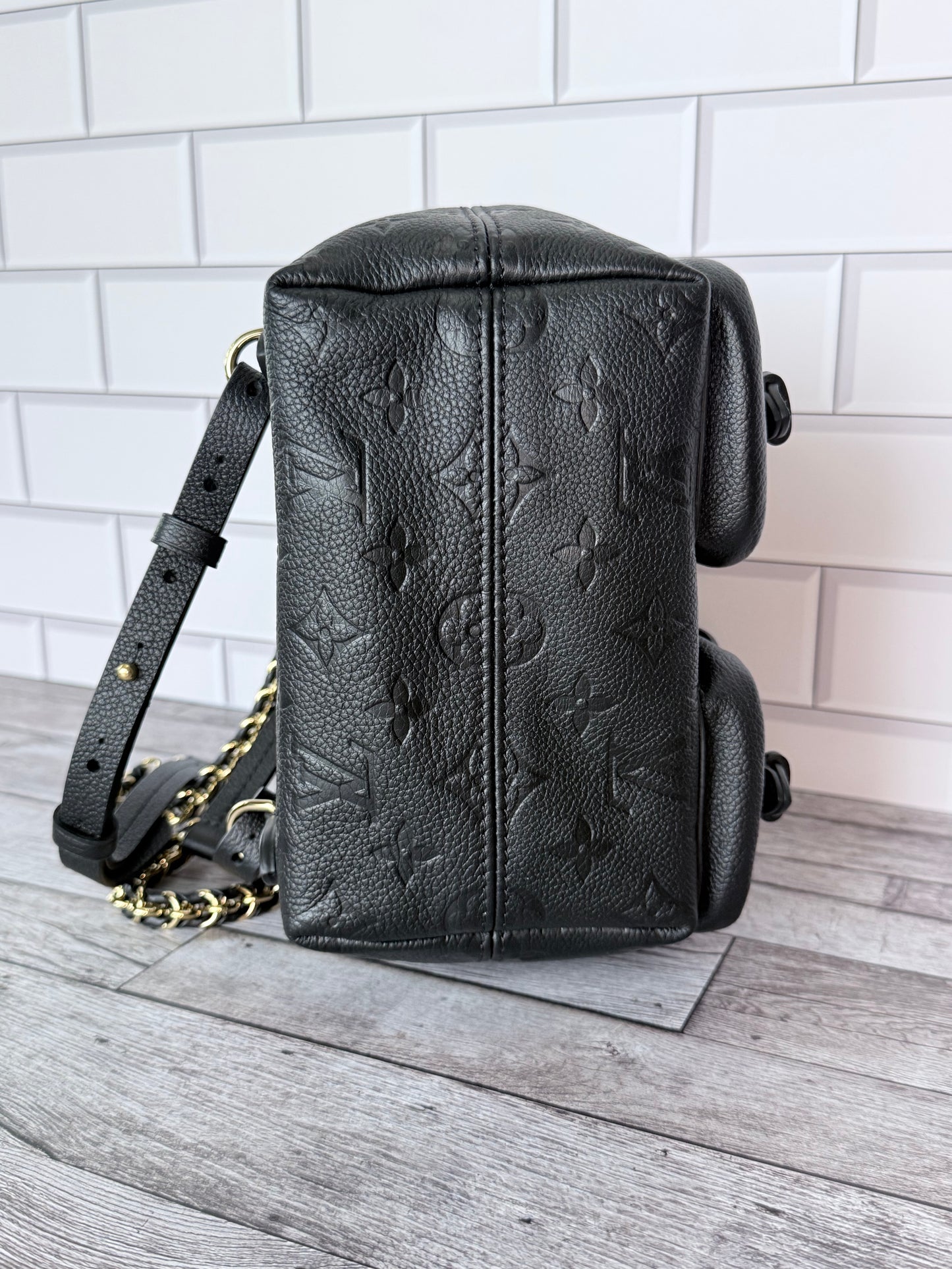 Louis Vuitton Empreinte Leather Backup Backpack (Black) - Pristine