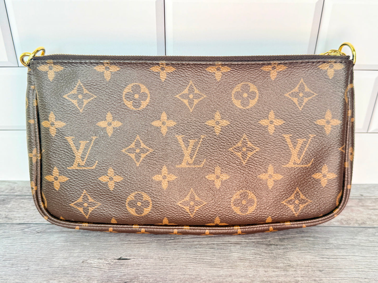 Louis Vuitton Multi Pochette Accessoires (Monogram/Khaki Green) - Like New