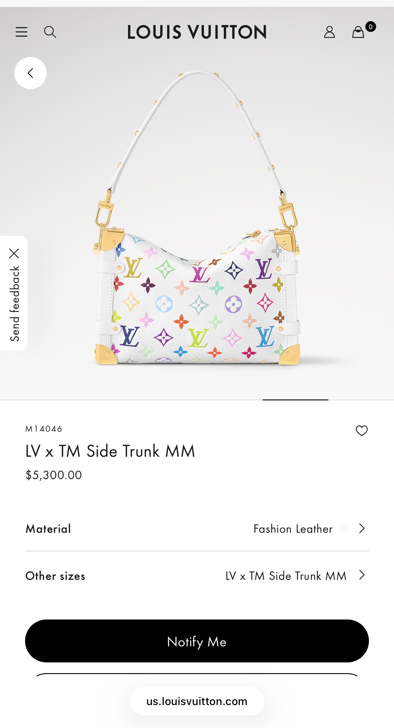 Louis Vuitton x Murakami Side Trunk MM - New
