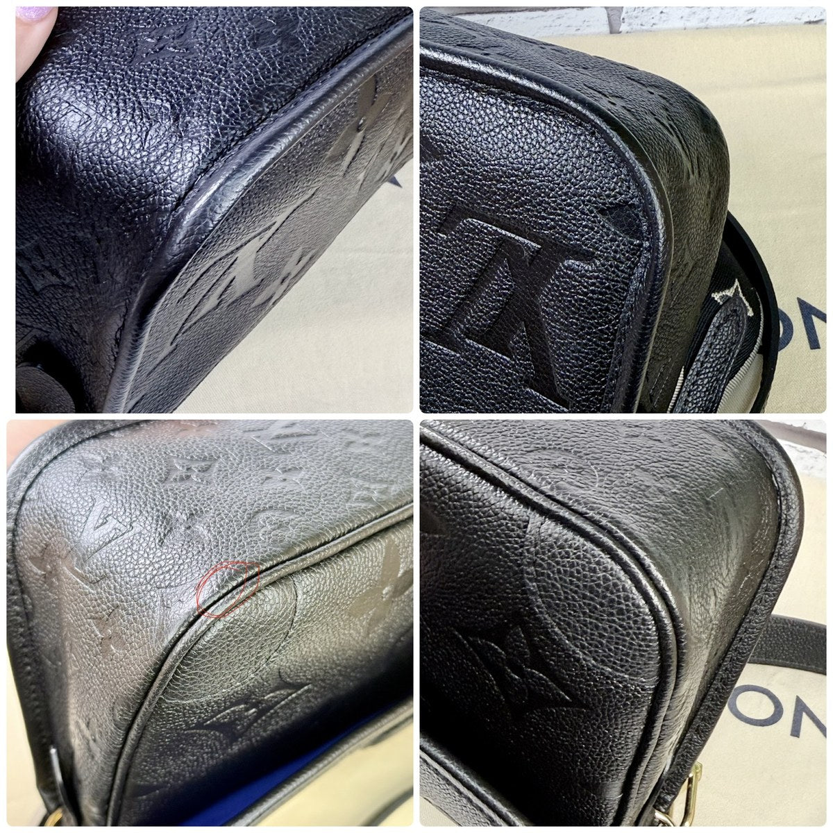 Louis Vuitton Empreinte Leather Diane (Black) - Excellent