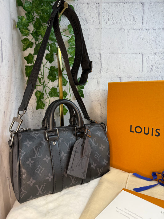 Louis Vuitton Keepall Bandouliere 25 Reverse Eclipse Monogram