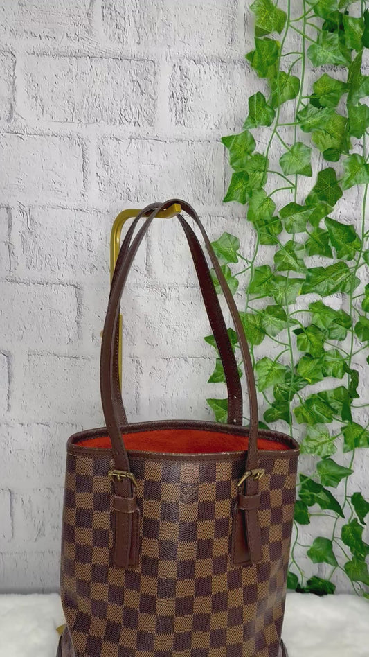Louis Vuitton Damier Ebene Marais Bucket Bag