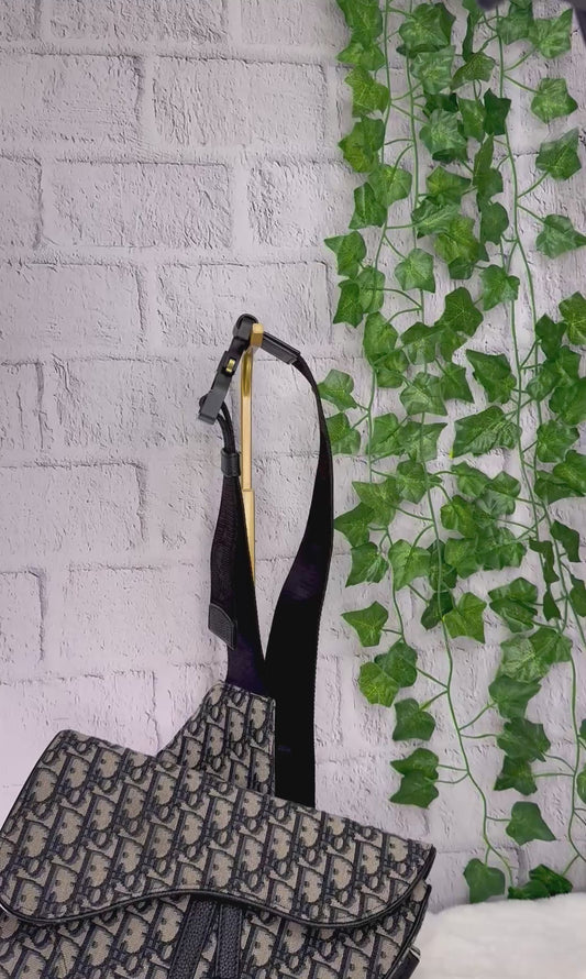Dior Oblique Jacquard Saddle Crossbody/Belt Bag